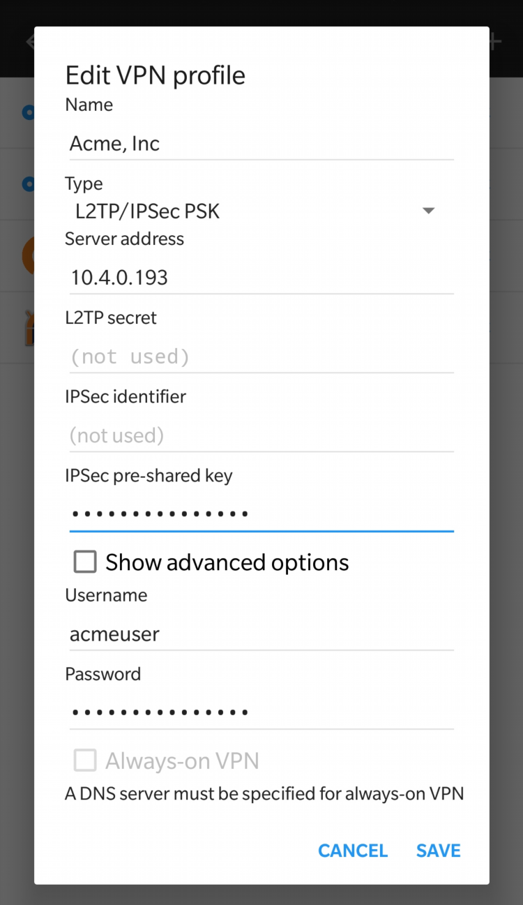 Ipsec vpn сервера