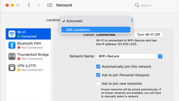 Mac os настройка vpn l2tp