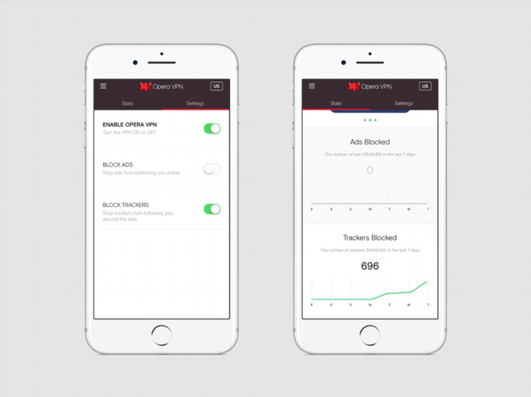 Opera расширения впн