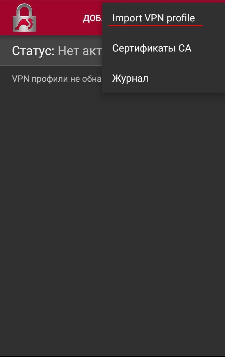 Vpn нет